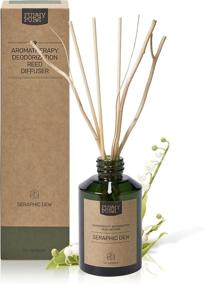 Pet-Safe Reed Diffuser - Gentle Fragrance for Pets, Long-Lasting Aroma, IFRA Certified | Alcohol & Preservative-Free