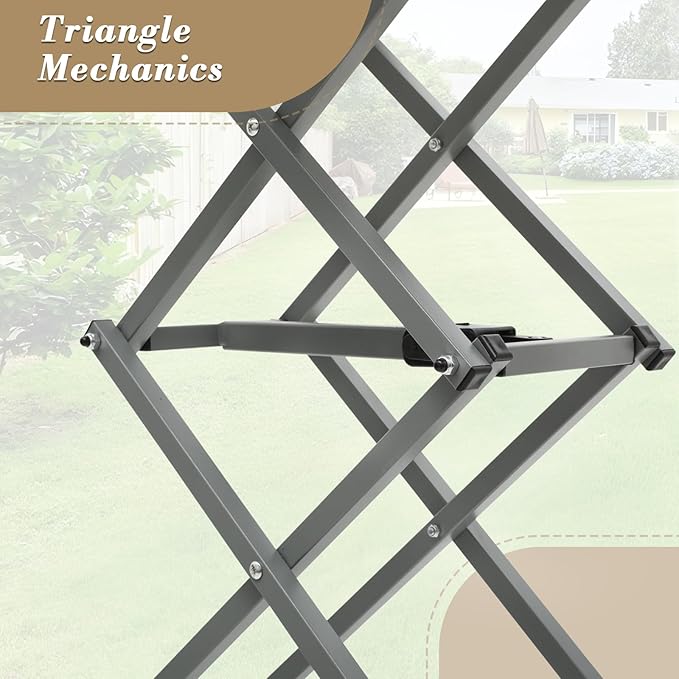 Athena Collection Folding TV Tray Table Couch Table with 5 Height Adjustable, Portable Small Folding Table Dinner Tray Laptop Table for Living Room Small Space for Eating on Bed Sofa Couch