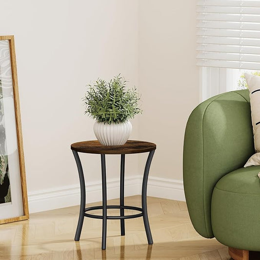 YINMIT Plant Stand Indoor, Round Plant Pots,Flower Pots for Indoor Plants, Adjustable Plant Shelf for Multiple Plant , Corner Plant Stand for Living Room Balcony Patio & Garden (Brown, Small)