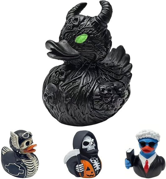 Whimsical Resin Shelf Sitter - 3 Inch Mini Decorative Sculpture for Office Desk Kitchen Living Room School - Creative Tabletop Ornament Gift with Exquisite Detailing (Demon)