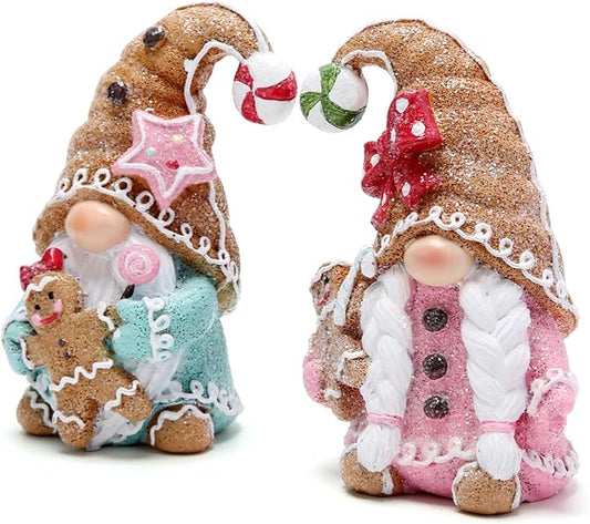 Hodao Christmas Gingerbread Man Gnomes – Christmas Party Home Decor Unique Design Elf Decorations Choice and Special Christmas Decor (Multicolor)