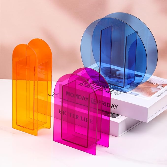 XMGZQ Acrylic Vase, Sunset Orange Arch, Modern Decorative Centerpiece for Home, Bedroom, Living Room Table, Ideal Gift for Wedding, Thanksgiving, House Warming, Anniversary