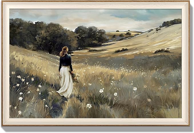 YUEYARIT Framed wall art, vintage wall decor, Countryside farmhouse style decor(16X24) Inches