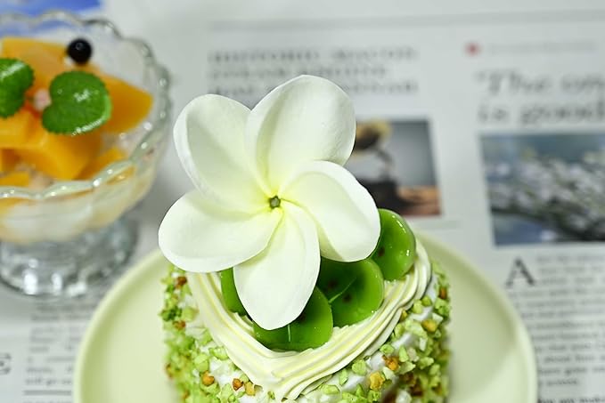 Birthday Gifts for Women 10pcs Warm White Flowers PU Real Touch Flowers Hawaiian Plumeria Frangipani Artificial Flowers for DIY Birthday Gifts Wedding Gifts Home Decor Table Centerpiece