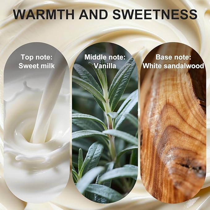 Reed Diffusers Set, 7.10 oz Vanilla Scented Diffuser with 7 Sticks, Long Lasting Home Fragrance for 120 Days, Perfect for Bathroom, Shelf Decor, Air Fresheners