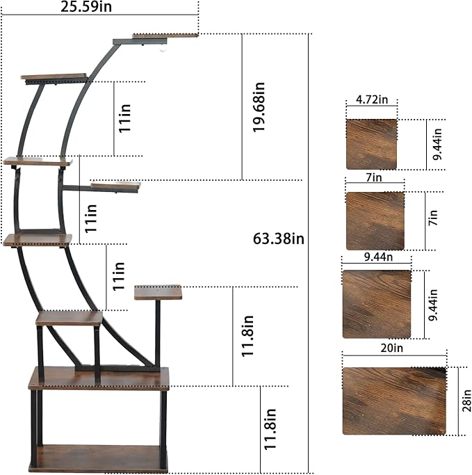 Hanging Plant Stand Indoor Pots for Planter: Air Plants Holder with Watering Can Indoor Plants& Pots Women's Bedroom Decor Indoor Garden Gift