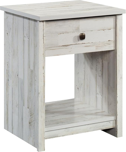 Sauder River Ranch Night Stand, White Plank Finish