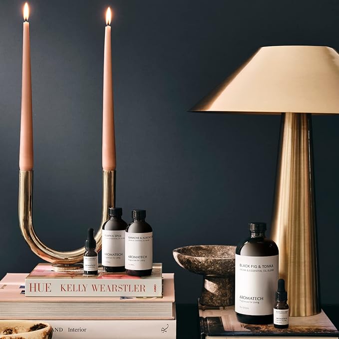 AromaTech Vanilla Bourbon Aroma Essential Oil Blend: Luxury Hotel Inspired Aromatherapy with Vanilla Bean, Bourbon & Oak Barrel for Ultrasonic Diffusers & Nebulizers - 16 fl oz, 500 mL