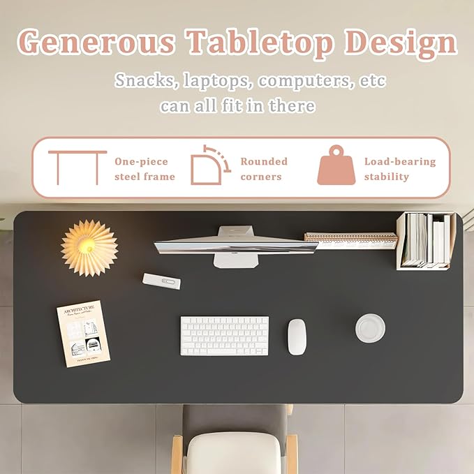 Computer Desk Study Table No Assembly Required,Writing Computer Space Saving Folding Table for Home Office