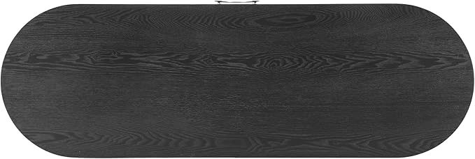 kevinplus 47.7'' Console Table Sofa Table with Drawer Storage Space for Entryway, Modern Elegant Fluted Design, Easy Assemble, Black & Gold