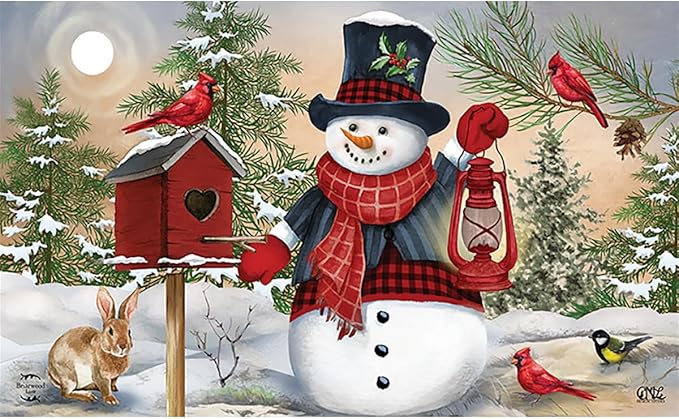 Briarwood Lane Snowman and Friends Winter Doormat