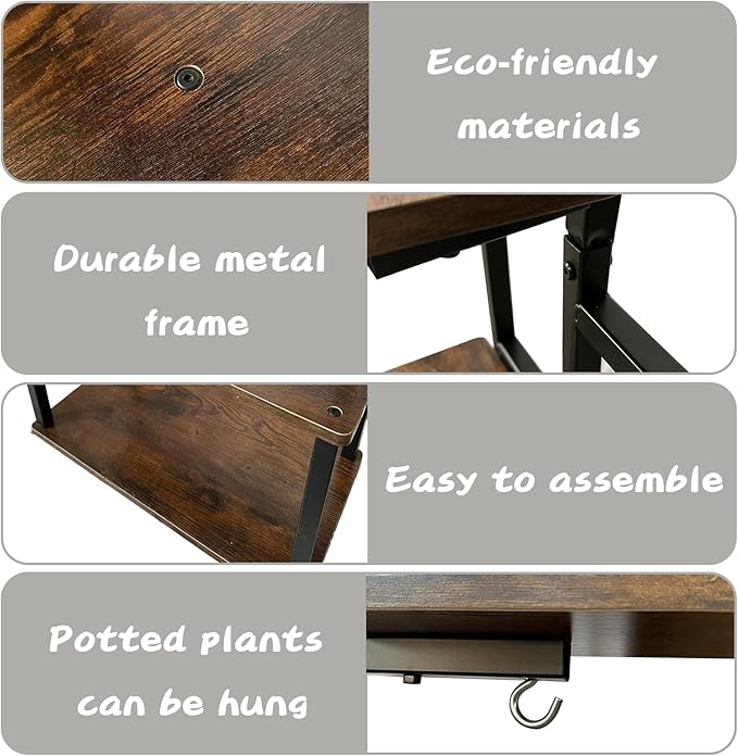 Hanging Plant Stand Indoor Pots for Planter: Air Plants Holder with Watering Can Indoor Plants& Pots Women's Bedroom Decor Indoor Garden Gift