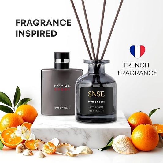SNSE Spirit of Africa Reed Diffuser Set - Premium Reed Diffusers for Home with Diffuser Reeds, Luxurious Gift Aroma, Sophisticated Scent, Ideal for Relaxation, Elegant Home Fragrance