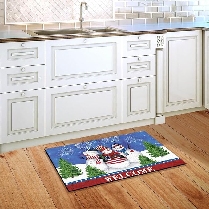 Briarwood Lane American Snowmen Winter Doormat