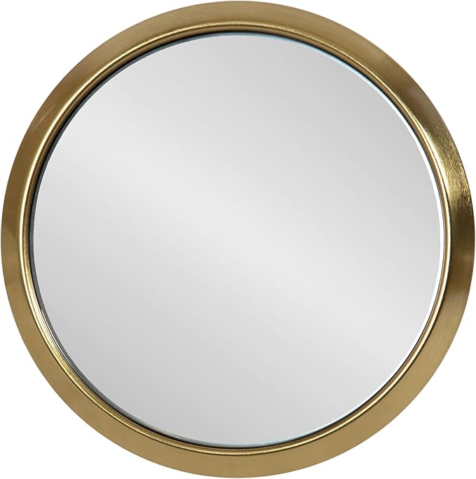 Kate and Laurel Sanzo Modern Pedestal Drink Table, 10 x 10 x 23, Antique Gold, Decorative End Table with Mirrored Tabletop for Use as Small Plant Stand or Cute Martini Table