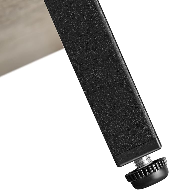 Yaheetech End Table Living Room, 3-Tier Side Table with Storage Shelves for Home Office, Industrial X Design Sofa Tables with Strong Metal Frame, Easy Assembly, Gray