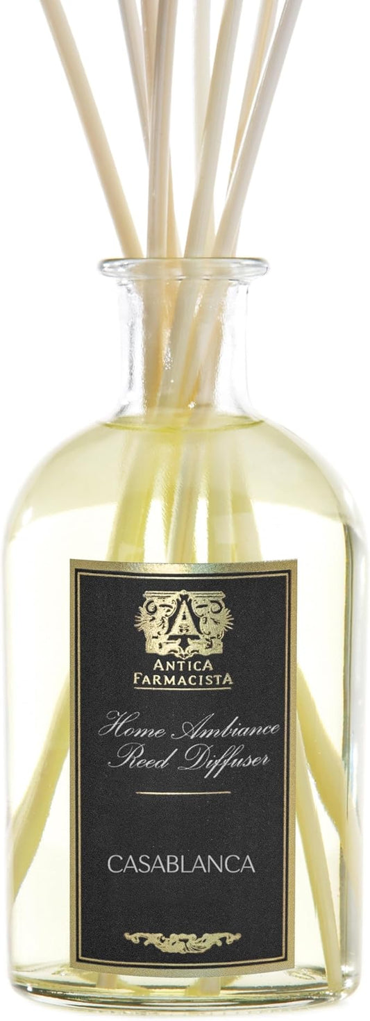 Antica Farmacista Home Ambiance Diffuser - Long-Lasting Reed Scent Diffuser - Luxury Room Freshener Gift - Casablanca, 8.45 fl oz