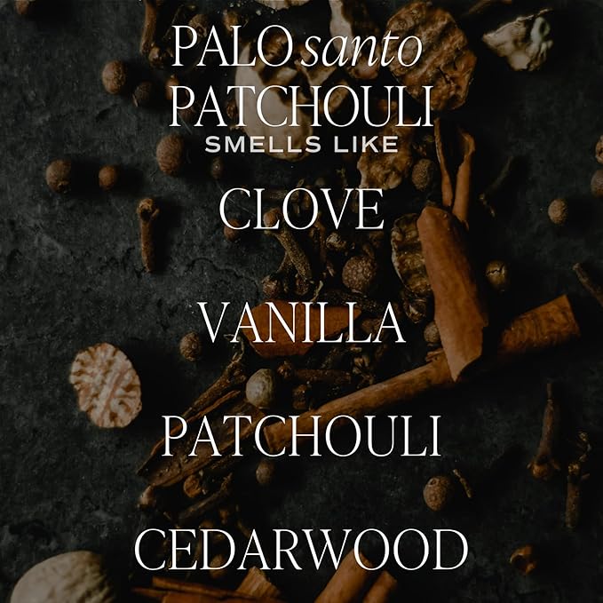 Sweet Water Decor Palo Santo Patchouli Reed Diffusers for Home - Room Diffuser with Nutmeg, Patchouli & Olibanum Scent - Premium Oil Reed for Bathroom Lasts for 3 Months