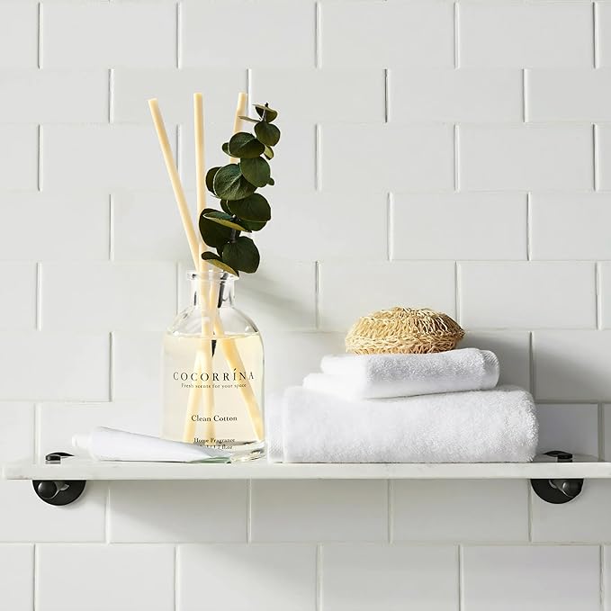 COCORRÍNA Eucalyptus Reed Diffuser Set of 3 - Lavender Eucalyptus, Black Forest, Clean Cotton Scents, 1.7 fl oz Each, Total 5.1 oz, Scented Oil Diffusers for Home & Office﻿