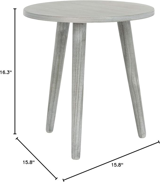 Safavieh Home Orion Modern Slate Grey Round Accent Table