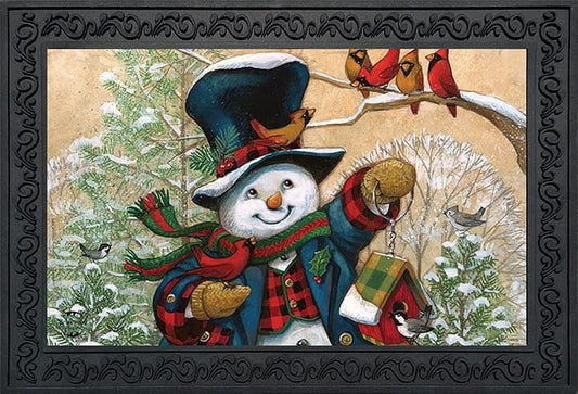 Briarwood Lane Winter Friends Snowman Doormat