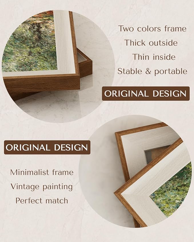 InSimSea Christmas Decor Framed Wall Art, Christmas tree and gifts Canvas Painting, Warm Holiday decor Unique Christmas Gifts For Table Wall Farmhouse Mantel Home Office 16L x 12W