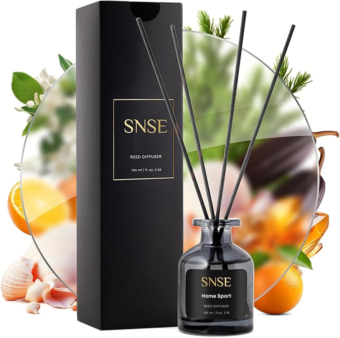 SNSE Home Sport Reed Diffuser Set - Premium Reed Diffusers for Home with Diffuser Reeds, Luxurious Gift Aroma, Sophisticated Scent, Ideal for Relaxation, Elegant Home Fragrance