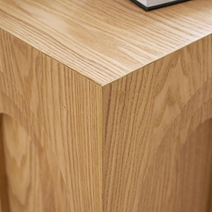 15.74'' Square Coffee Table for Living Room, Minimalist Coffee Table Modern Coffee Table, Tea Table Side Table End Table Small Coffee Table Accent Table Bedside Table for Apartment Office,Nature