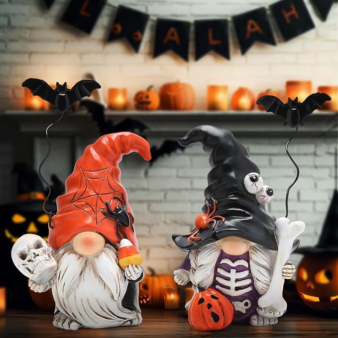 Hodao Halloween Gnomes Halloween Decorations Fall Thanksgiving Decorations Suitable for Indoor Home Decoration, Gifts