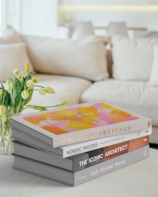 Elevate Your Space Instantly with TWKL Faux Book Set of 4 – Premium Decorative Books with Hidden Storage for Coffee Table & Living Room Decor, Shelf or Entryway Accent