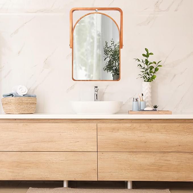 ZOROSY Table Desk Vanity Mirrors for Girl- Portable Folding Makeup Mirrors, Wall-Mounted Mirrors for Living Room, Bathroom,Bedroom (16.5" L x 12" W)