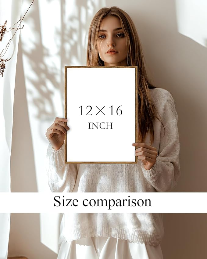 InSimSea Framed Canvas Wall Art, Vintage Christmas Decor, Living Room Pine Tree Winter Artwork, Botanical Fir Decor for Bedroom Bathroom, Cottagecore Xmas Holiday Decorations Gifts, 12x16 Inch