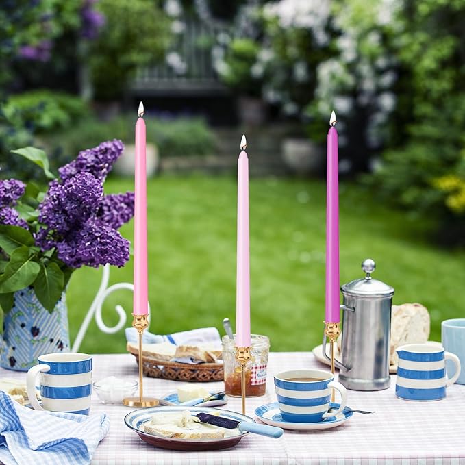 12 inch Tall Taper Candles Candle Sticks,Unscented Smokeless Candle for Candlesticks Advent Wedding Home Decor Dinner，6Pack