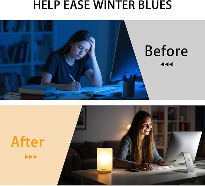 Battery Operated Lamp, Cordless Table Lamp with Timer, Desk Bedside Lamps with LED Warm Light, Glass Small Table Lamp for Bedroom, Bathroom, Living Room, Home Decor - Frosted White