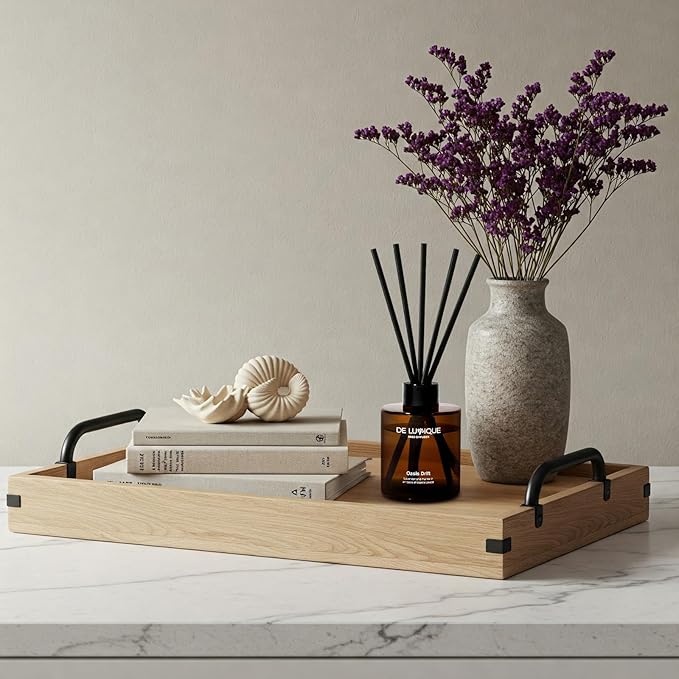 Oasis Drift Luxury Reed Diffuser – Home Fragrance Diffuser with Lavender, Marine, and Watermelon, Long-Lasting Scent for Bathroom, Bedroom, or Living Room – 150ml