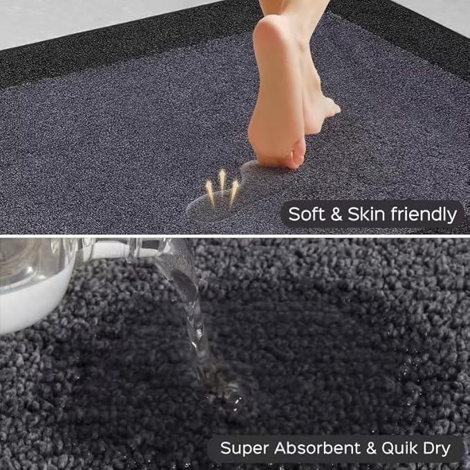 Machine Washable Runner Rug 32" x 120", Non Slip Kitchen Mat for Floor, Absorbent Entryway Rug for Kitchen, Bedroom, Living Room, Hallway, Door (Roll Packing)