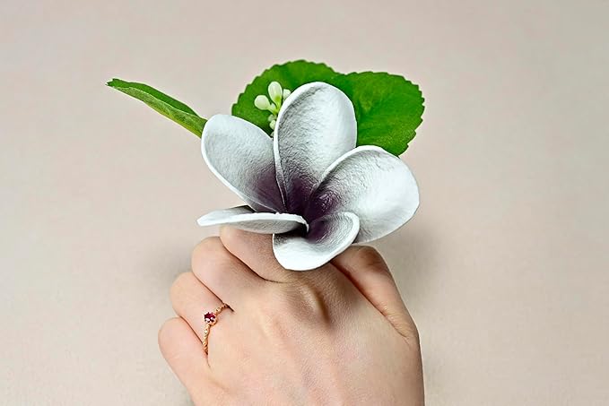 10pcs Gradient Grey Black Flowers PU Real Touch Flowers Black and White Room Decor Artificial Flowers for DIY Floral Gifts Wedding Home Office Table Decor Farmhouse Table Centerpiece Decorations