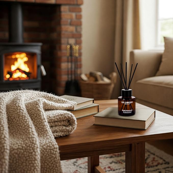 Reed Diffuser for Bathroom – Long-Lasting Bathroom Diffuser with Sticks, Premium Essential Oils, Mystic Rosewood Scent, Home Aroma Gift, 50ml