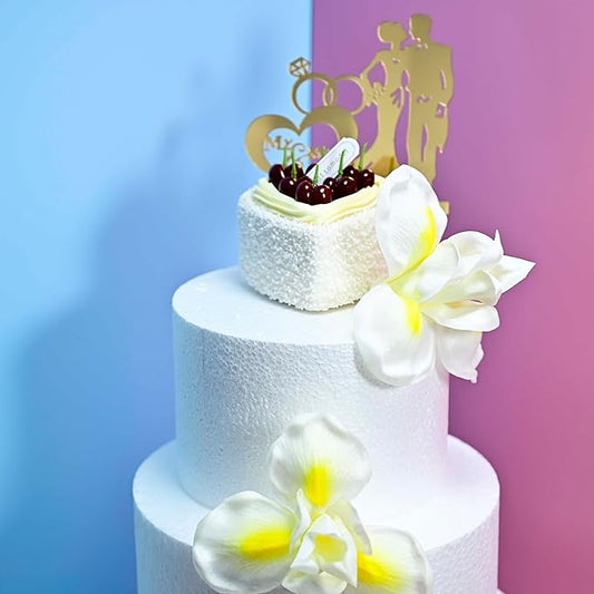 8pcs Luxury PU Yellow White Fall Flowers Real Touch Wedding Bouquets Artificial Flowers for Decoration DIY Floral Gifts Home Office Table Decor Farmhouse Table Centerpiece Decorations