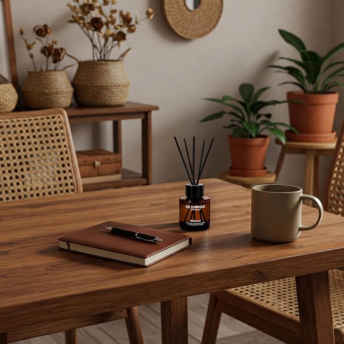 Reed Wildwood Reed Diffuser Long Lasting diffusers for Home – Luxury Home Fragrance Diffuser with Pine, Suede, Patchouli & Sandalwood – Scented Room Aroma Sticks – 50ml