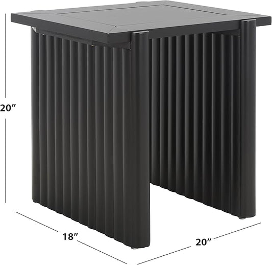 SAFAVIEH Home Collection Buckley Black Accent Table for Living Room, Bedroom, Home Office, Foyer