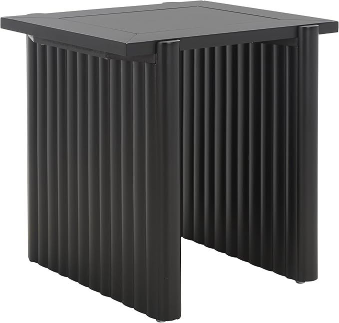 SAFAVIEH Home Collection Buckley Black Accent Table for Living Room, Bedroom, Home Office, Foyer