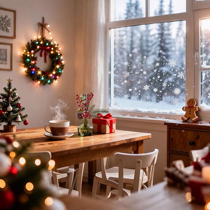 Flower Reed Diffusers Set, 7.10 oz Christmas Cedar Scented Diffuser with 7 Sticks, Long Lasting Home Fragrance for 120 Days, Perfect for Bathroom, Shelf Decor, Air Fresheners