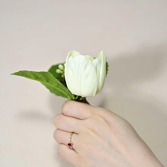 12pcs Warm White Flowers PU Real Touch Flowers Wedding Bouquets Artificial Flowers for Decoration DIY Floral Gifts Cake Topper Home Office Table Decor Farmhouse Table Centerpiece Decorations