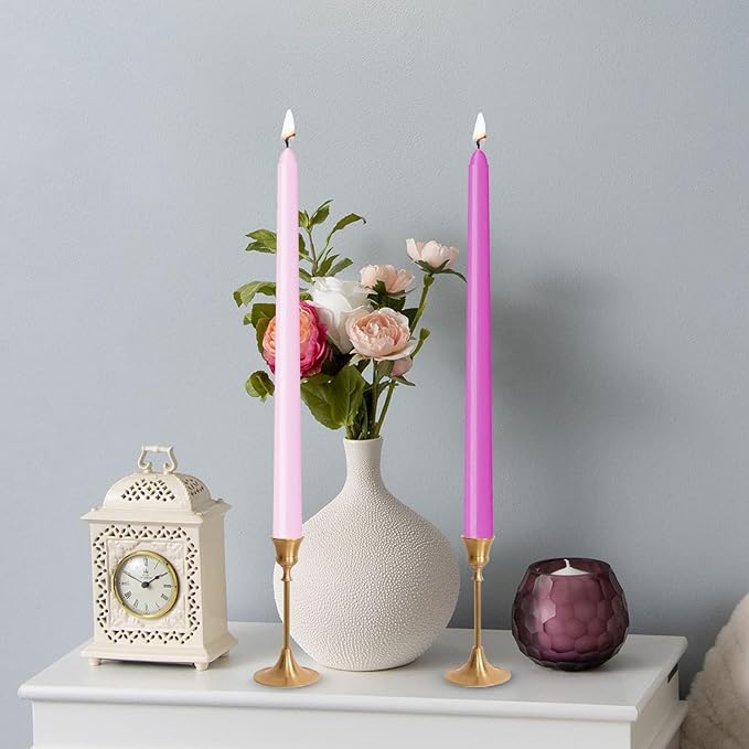 12 inch Tall Taper Candles Candle Sticks,Unscented Smokeless Candle for Candlesticks Advent Wedding Home Decor Dinner，6Pack