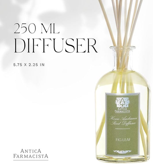 Antica Farmacista Home Ambiance Diffuser - Long-Lasting Reed Scent Diffuser - Luxury Room Freshener Gift - Fig Leaf, 8.45 fl oz