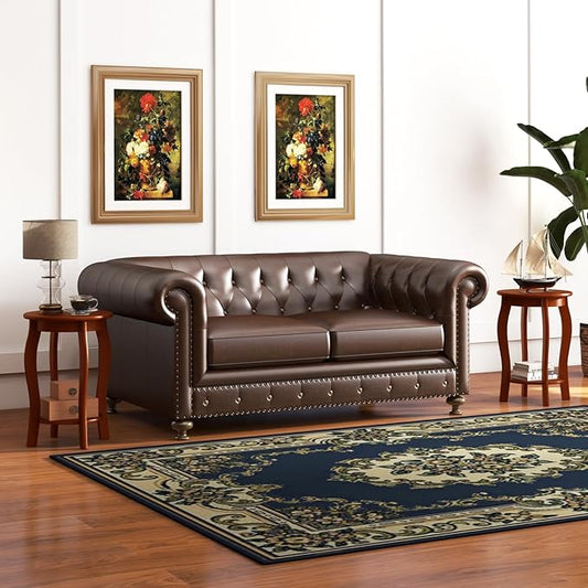 Giantex Round End Table, Wooden Side Table with Storage Shelf, Small Nightstand with Solid Wood Legs, 2-Tier Accent Table for Living Room Bedroom (2, Walnut)