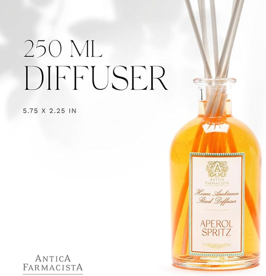 Antica Farmacista Home Ambiance Diffuser - Long-Lasting Reed Scent Diffuser - Luxury Room Freshener Gift - Aperol Spritz, 8.45 fl oz