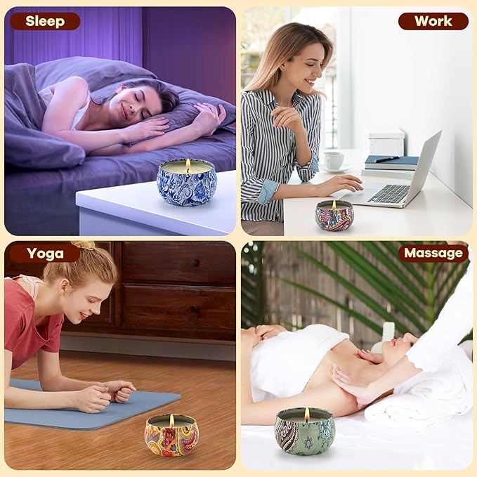 Scented Candles Gift Set, 12 Pack Candle for Home Scented, Candles Clearance with Gift Box, Aromatherapy Non Toxic Candle for Men, Women, Friends Birthday, Mother's Day