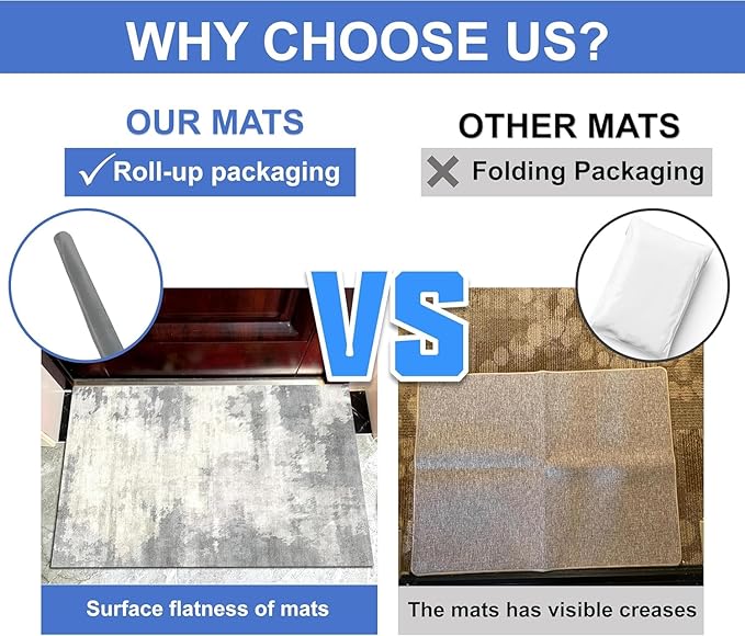 Ultra Thin Door Mat Indoor Entrance, 1/10 in Thin Door Mats for Inside Entry, Non-Slip Rubber Backing Washable Doormat, Fade Resistant, Absorbent, Low Profile Dirt Trapper, 30"X17",Grey